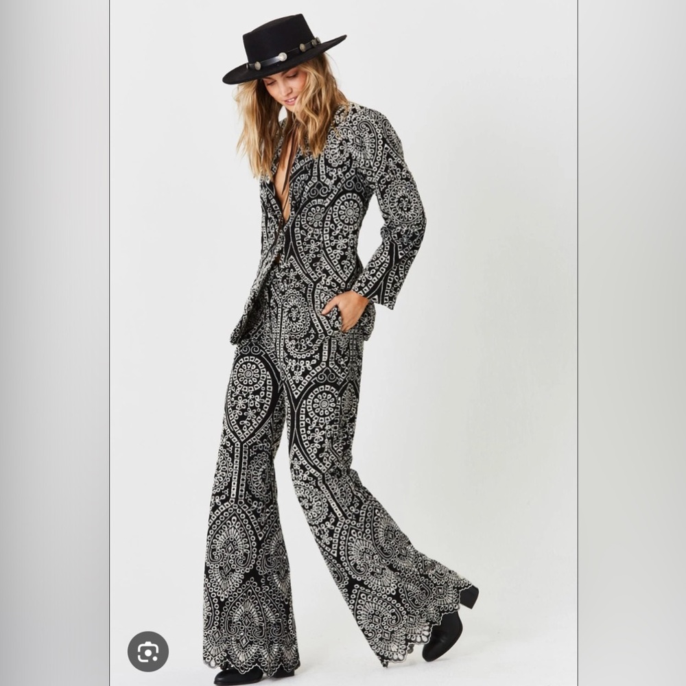 VERY RARE Navy and White Patterned Women's Jen’s Pirate Booty Suit